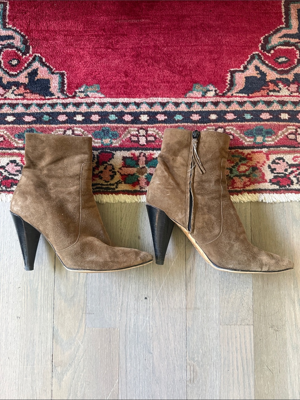 Isabel Marant Taupe Suede Ankle Boots - Made In Italy (EU 39/ US 8.5)